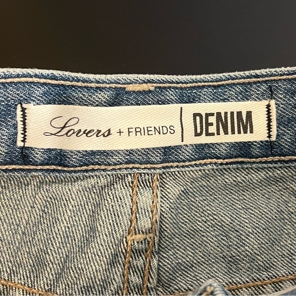 Lovers & Friends Dylan Boyfriend jeans shorts, distressed, color Harper, sz 24 - Picture 10 of 15